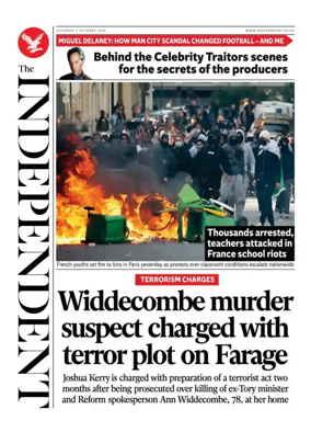 Cover of The Independent
