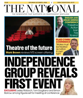 Cover of The National (Scotland)