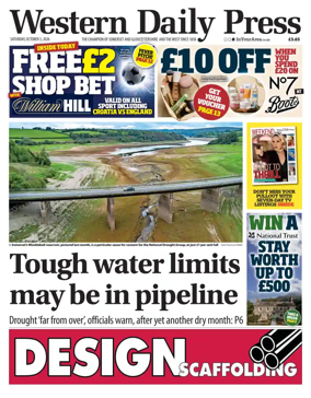 Cover of Western Daily Press (Saturday)