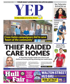 Cover of Yorkshire Evening Post