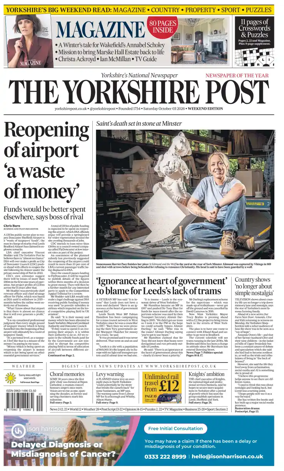 Cover of Yorkshire Post