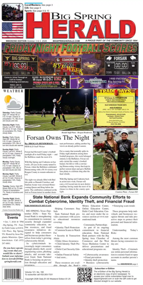 Cover of Big Spring Herald Weekend
