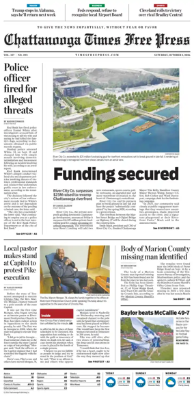 Cover of Chattanooga Times Free Press