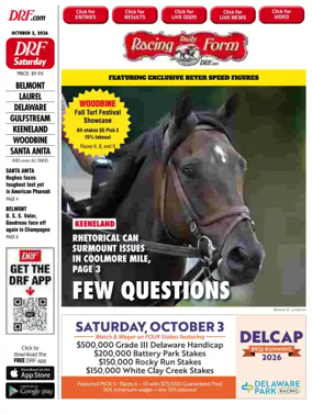 Cover of Daily Racing Form National Digital Edition