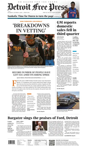 Cover of Detroit Free Press
