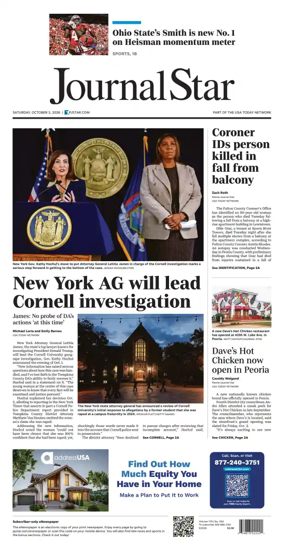 Cover of Journal Star (Peoria)