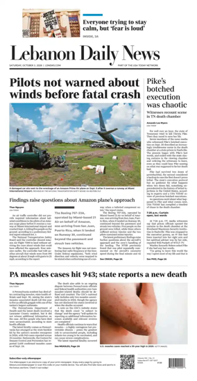Cover of Lebanon Daily News