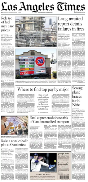 Cover of Los Angeles Times