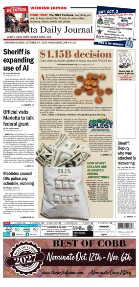 Cover of Marietta Daily Journal
