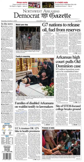 Cover of Northwest Arkansas Democrat-Gazette