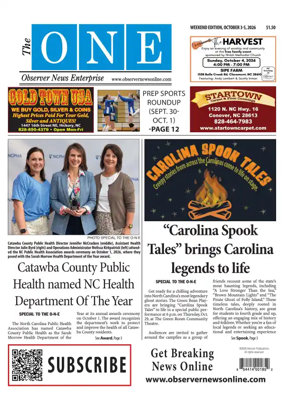 Cover of Observer News Enterprise