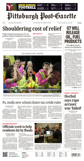 Cover of Pittsburgh Post-Gazette