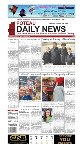 Cover of Poteau Daily News