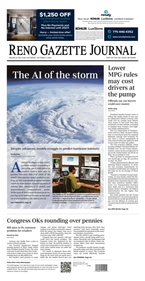 Cover of Reno Gazette Journal