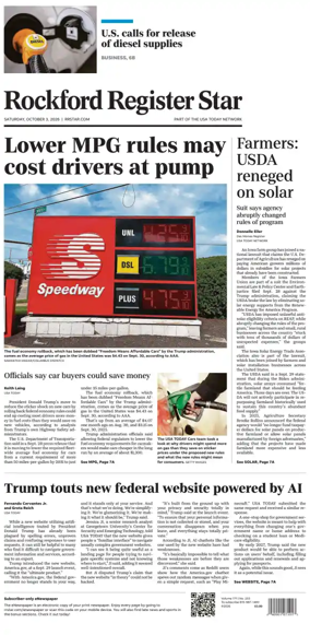 Cover of Rockford Register Star