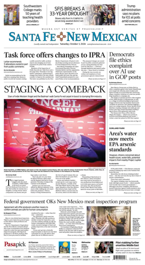 Cover of Santa Fe New Mexican