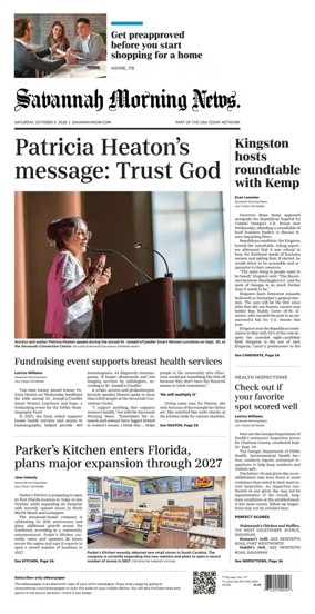 Cover of Savannah Morning News