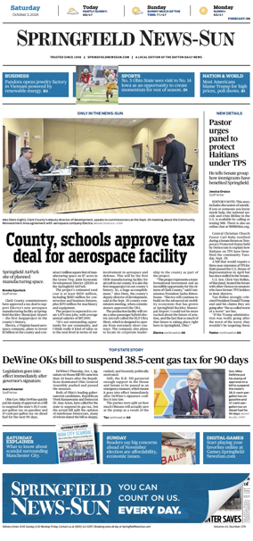 Cover of Springfield News-Sun