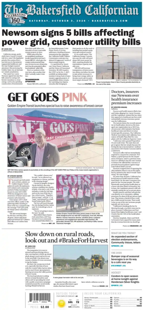 Cover of The Bakersfield Californian