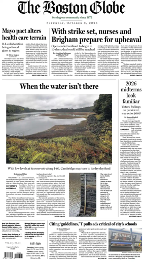 Cover of The Boston Globe