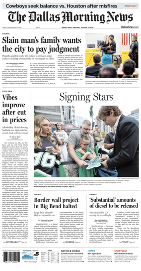 Cover of The Dallas Morning News