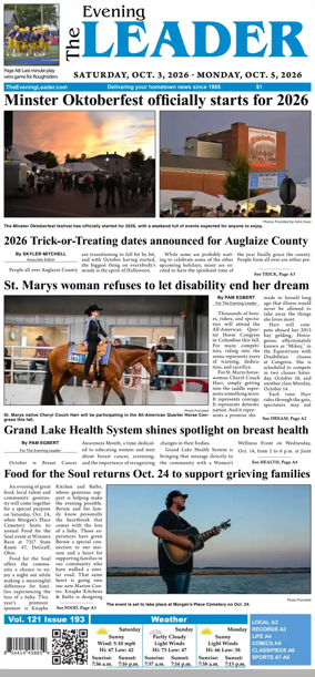 Cover of The Evening Leader