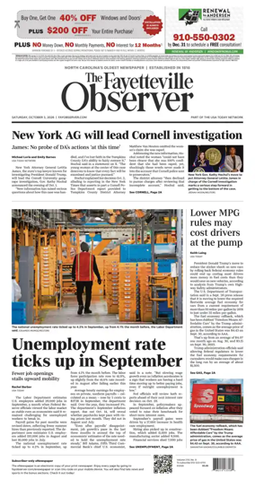 Cover of The Fayetteville Observer