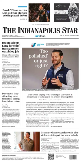 Cover of The Indianapolis Star