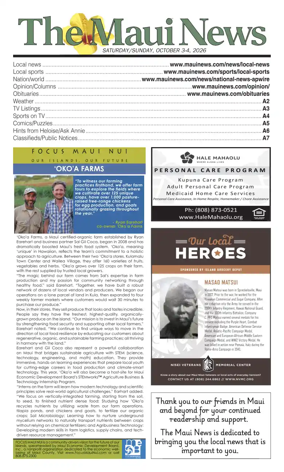 Cover of The Maui News - Weekender