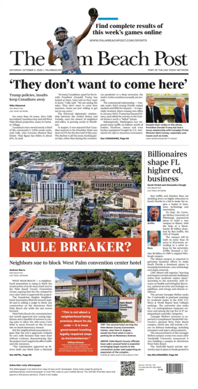 Cover of The Palm Beach Post