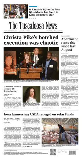 Cover of The Tuscaloosa News
