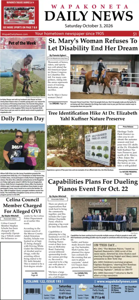 Cover of Wapakoneta Daily News
