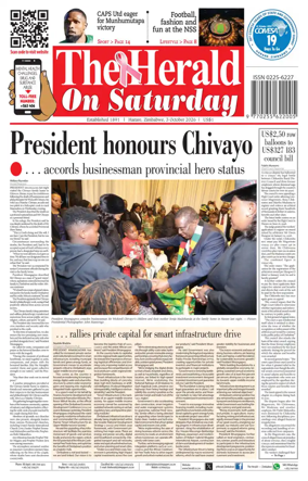 Cover of The Herald (Zimbabwe)