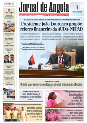 Cover of Jornal de Angola
