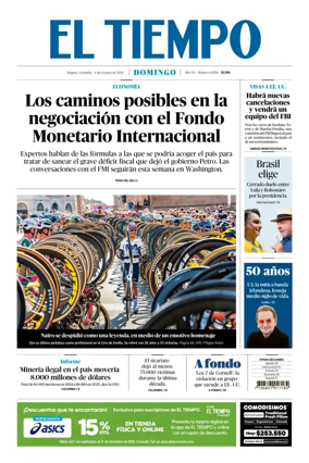 Cover of El Tiempo (Bogota)