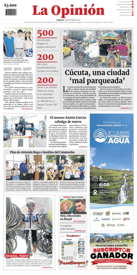 Cover of La Opinion