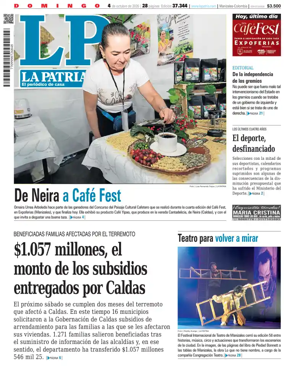 Cover of La Patria (Colombia)
