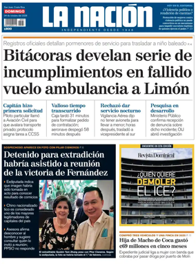 Cover of La Nacion (Costa Rica)