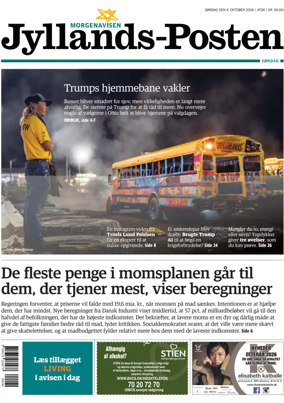 Cover of Jyllands-Posten Sondag