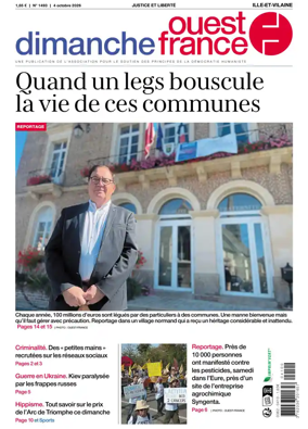 Cover of Dimanche Ouest France (Ille-et-Vilaine)