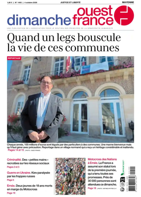 Cover of Dimanche Ouest France (Mayenne)