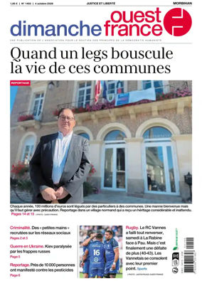 Cover of Dimanche Ouest France (Morbihan)