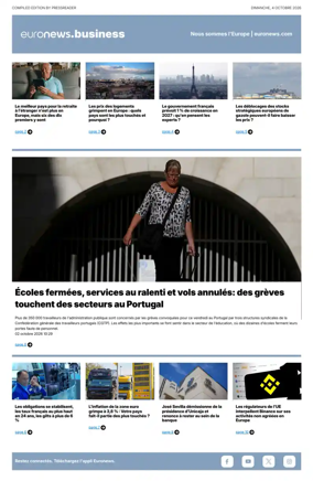 Cover of Euronews Business (French)