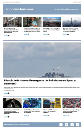 Cover of Euronews Business (Italian)