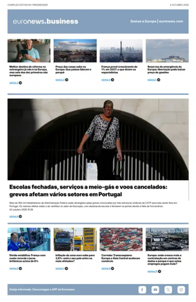 Cover of Euronews Business (Portuguese)
