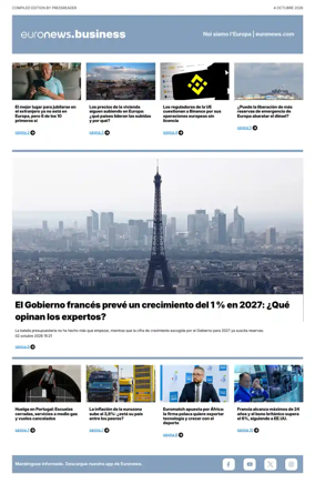 Cover of Euronews Business (Spanish) Compiled Edition