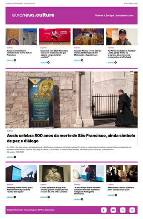 Cover of Euronews Culture and Sport (Portuguese)