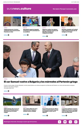 Cover of Euronews Culture and Sport (Spanish) Compiled Edition