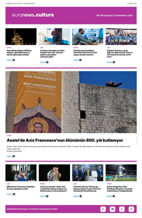 Cover of Euronews Culture and Sport (Turkish) Compiled Edition