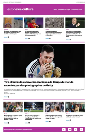 Cover of Euronews Culture (French)